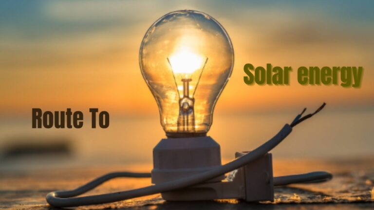 Glowing light bulb symbolizing solar energy as a route to clean and sustainable power
