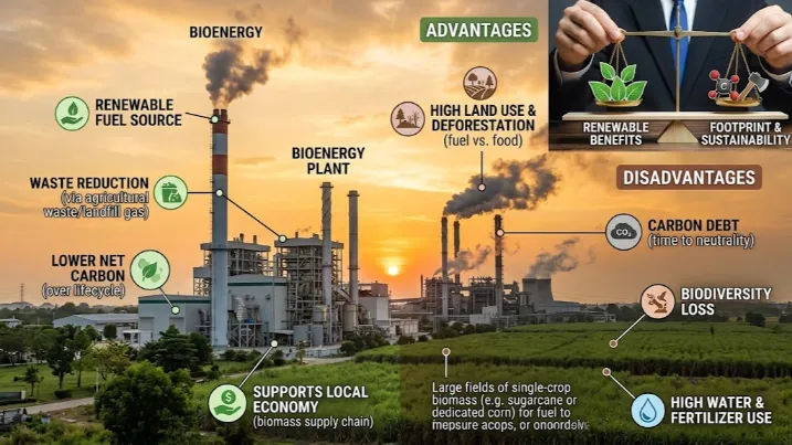 Bioenergy advantages & disadvantages