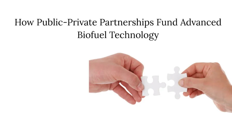 A large-scale biorefinery, symbolizing a public-private partnership funding advanced biofuel technology and innovation