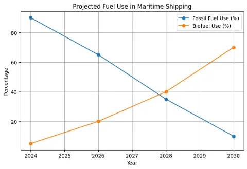 projected fuel usage Maritime Shipping
