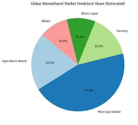 biomethanol feedstock share